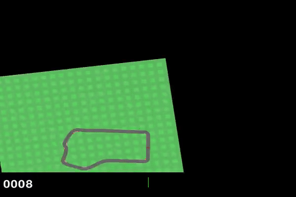 Animated navigation behavior from a reward hacking simulation